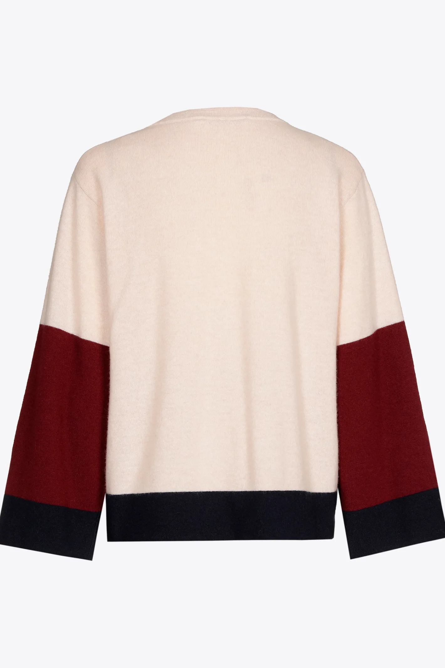 Clearance Colorblock pull met V-hals DAMES Xandres Plus | Truien & Cardigans