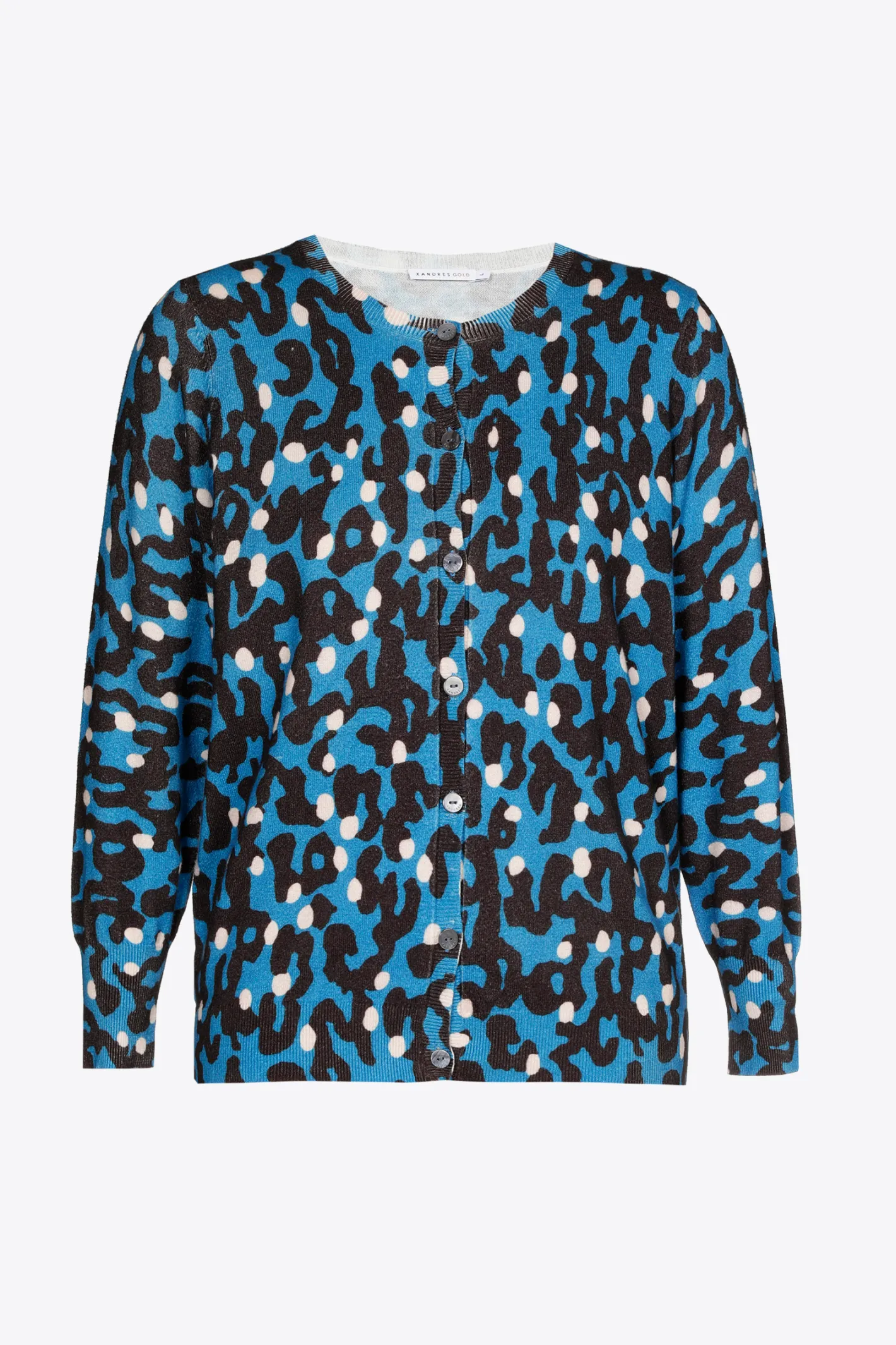 Best Sale Fijn gebreid gilet met print DAMES Xandres Plus | Truien & Cardigans