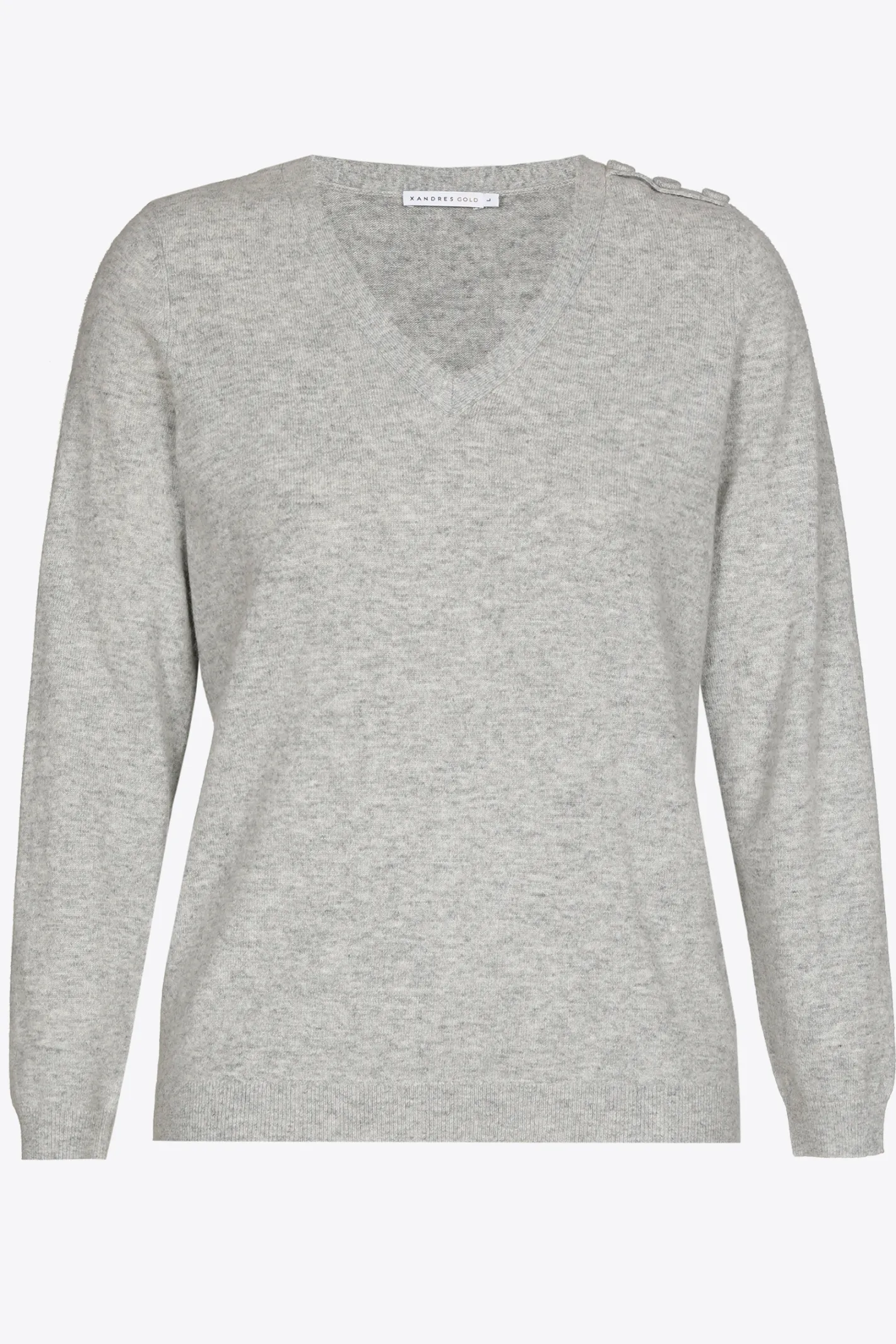 Clearance Fijngebreide pull met V-hals DAMES Xandres Plus | Truien & Cardigans