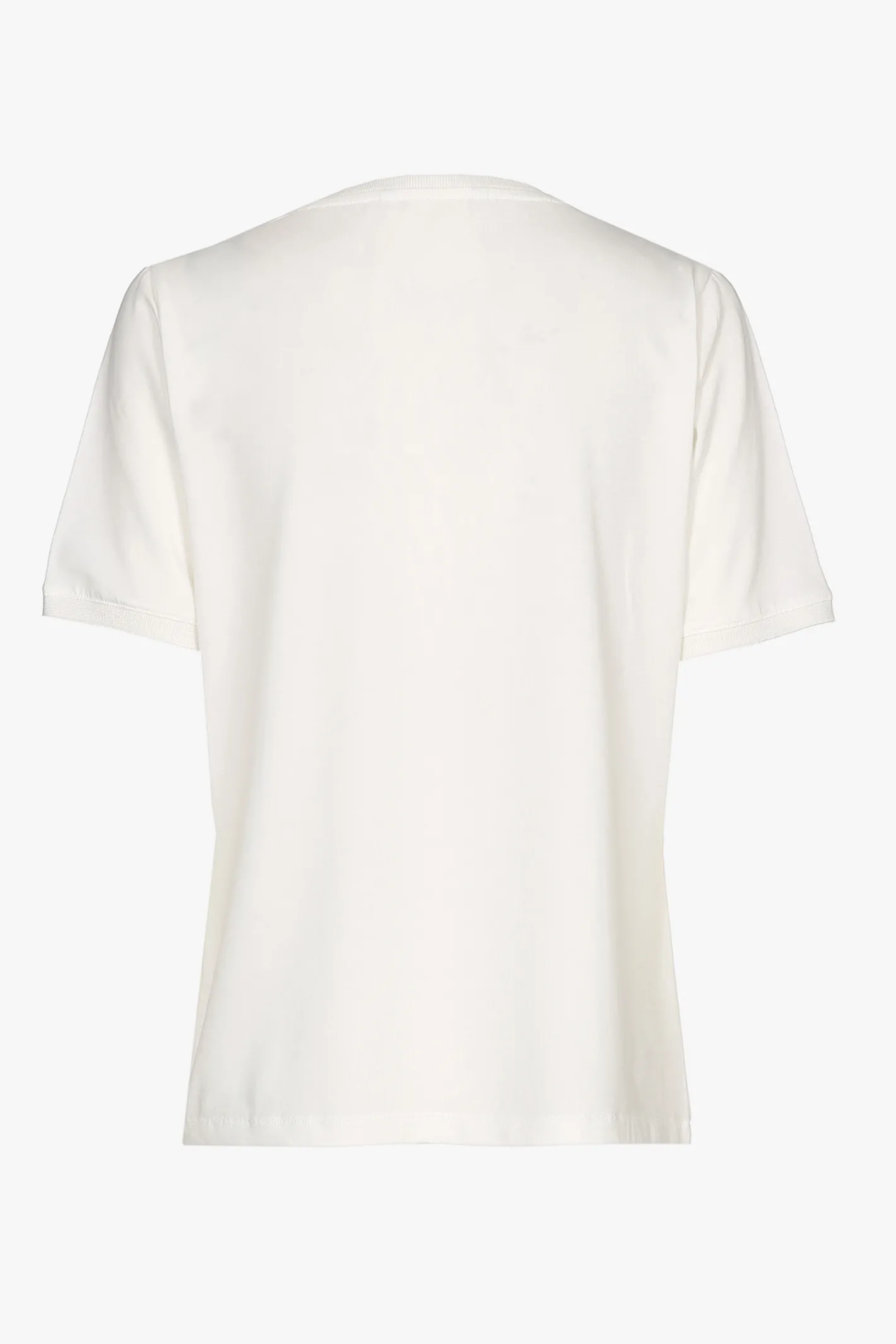 Outlet Gebroken wit T-shirt met V-hals en korte mouwen DAMES Xandres Plus | Essentials