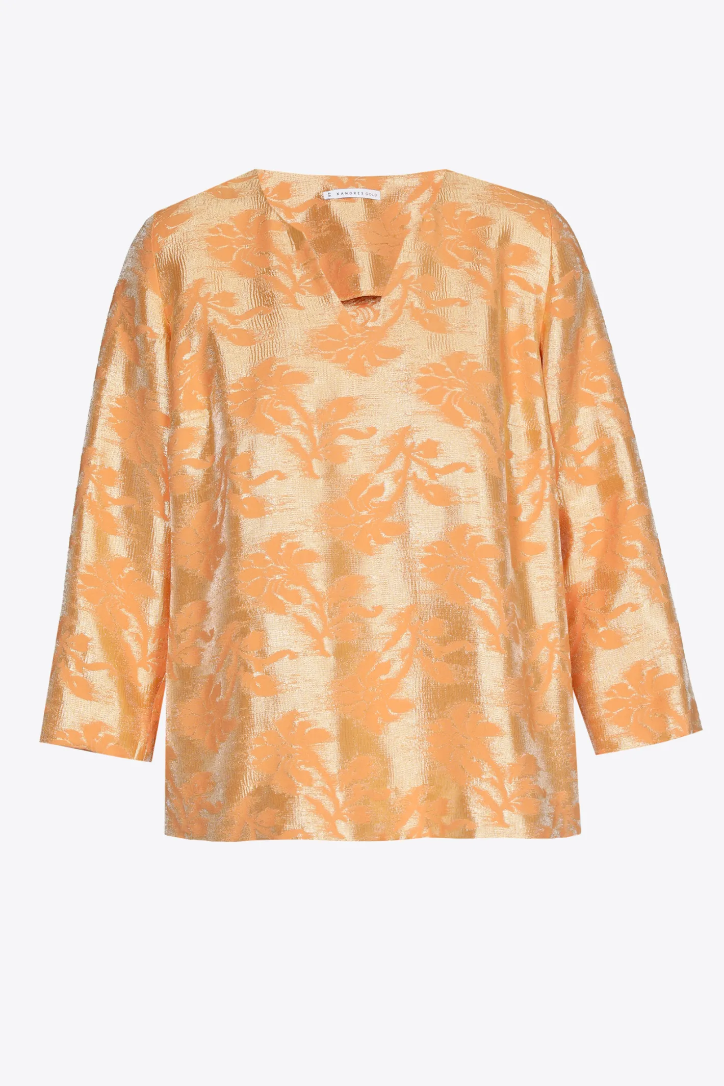 Cheap Jacquard blouse met bloemenprint DAMES Xandres Plus | Blouses