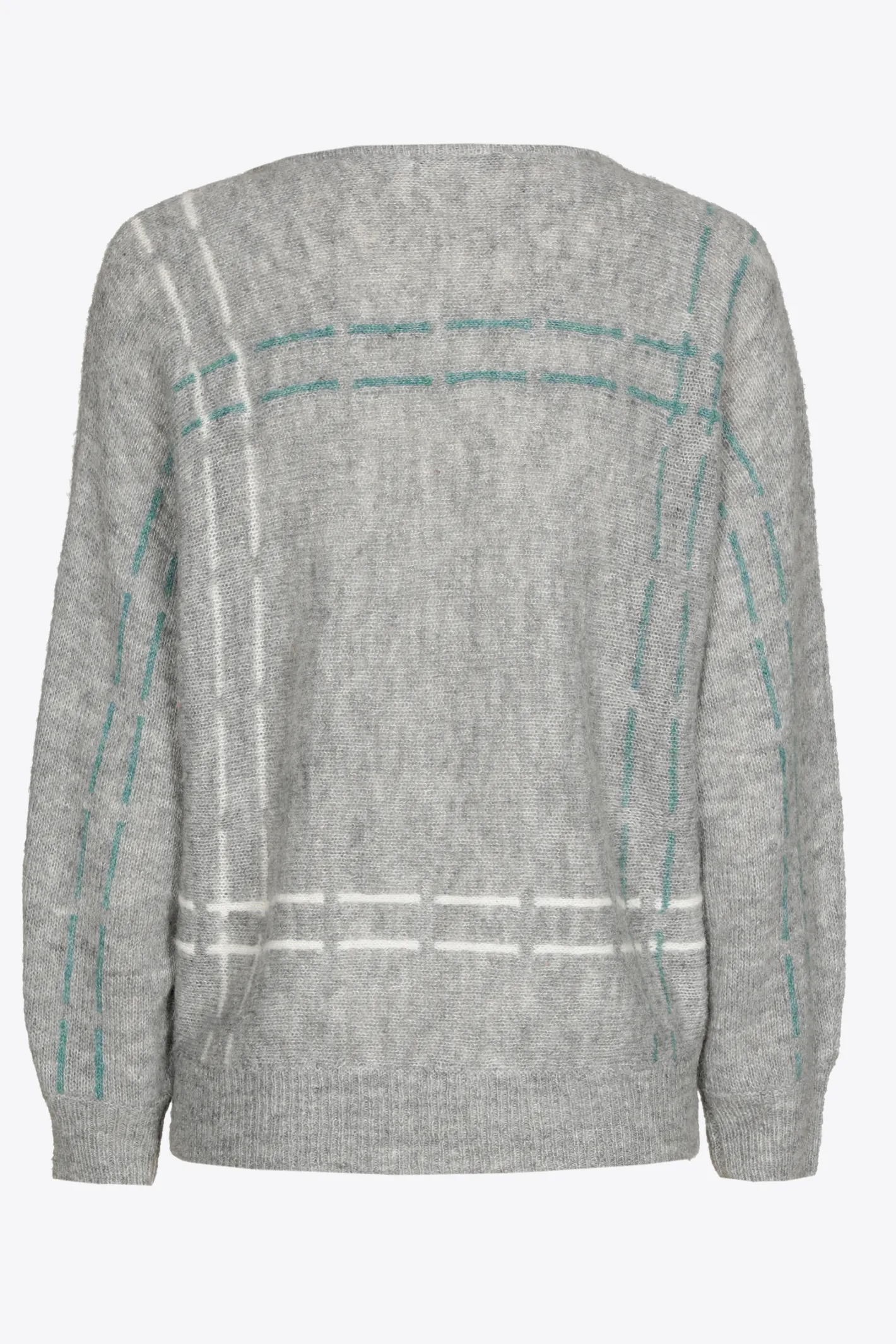 Fashion Mohair pull met gebreide strepen DAMES Xandres Plus | Truien & Cardigans