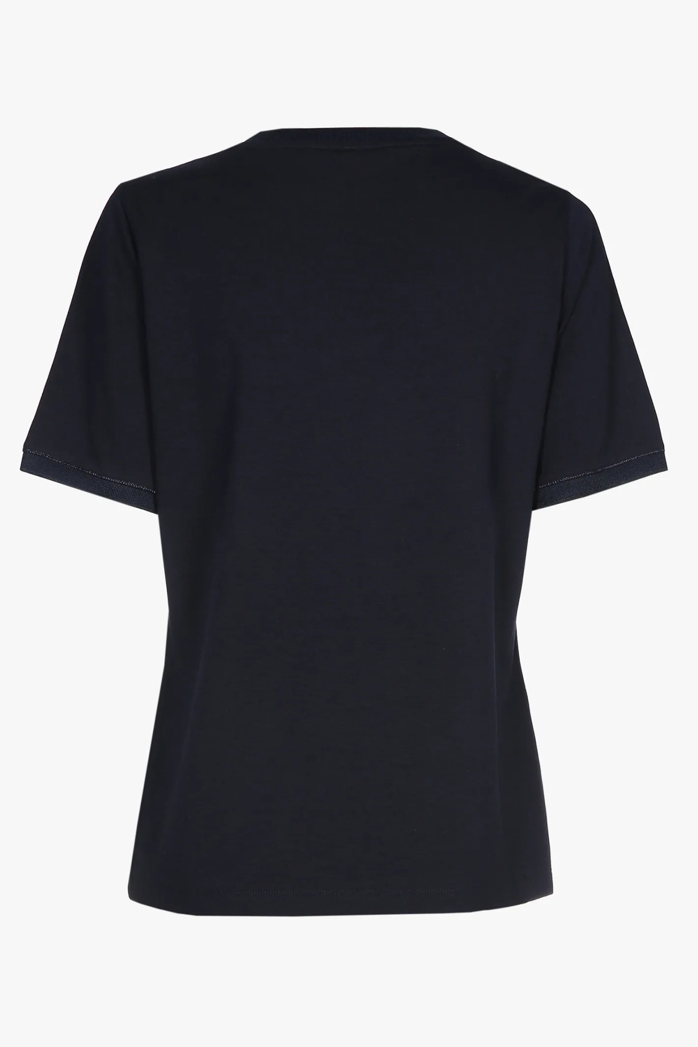 Online blauw T-shirt met V-hals en korte mouwen DAMES Xandres Plus | Essentials