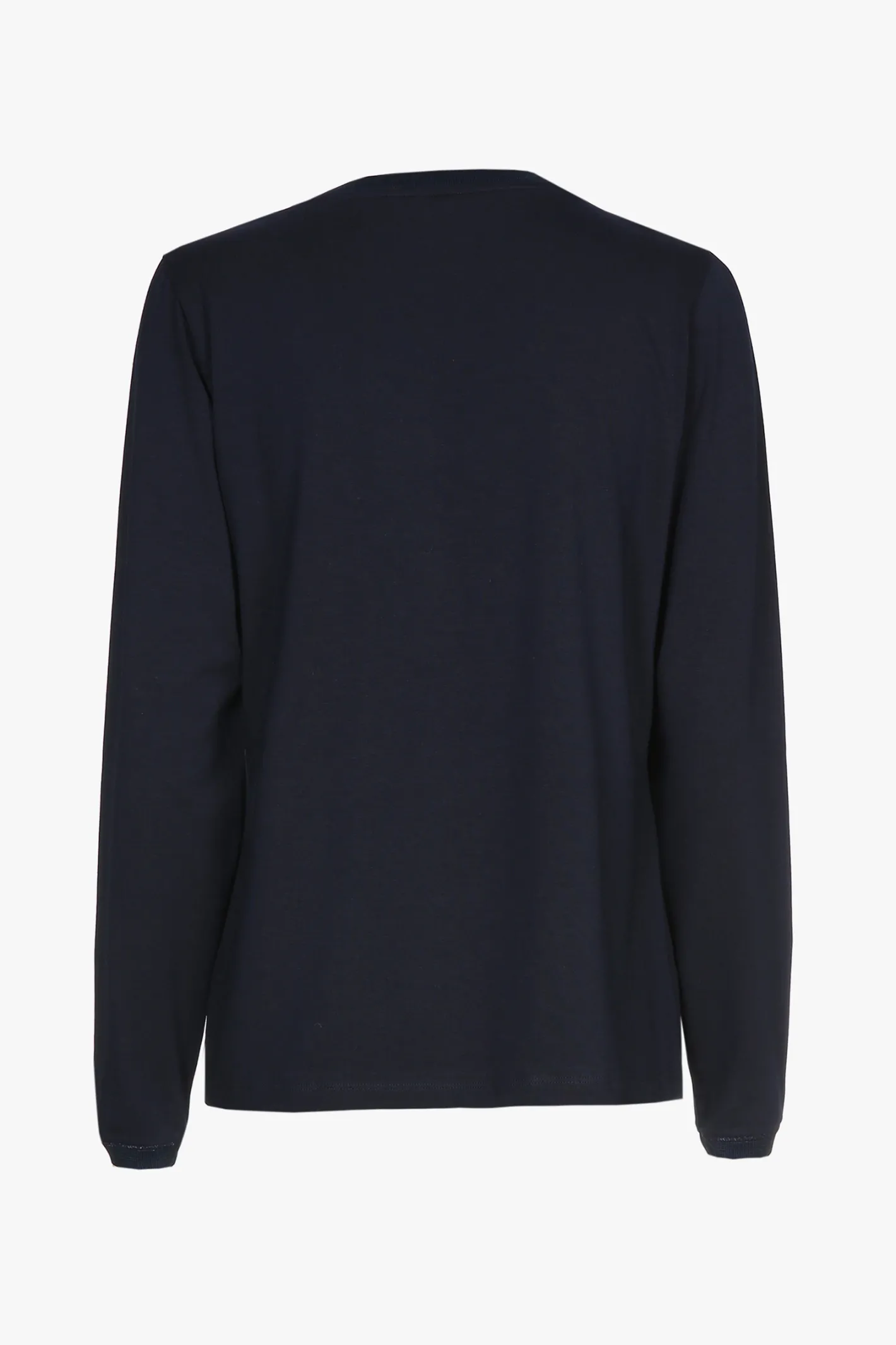 Outlet blauw T-shirt met V-hals en lange mouwen DAMES Xandres Plus | Essentials