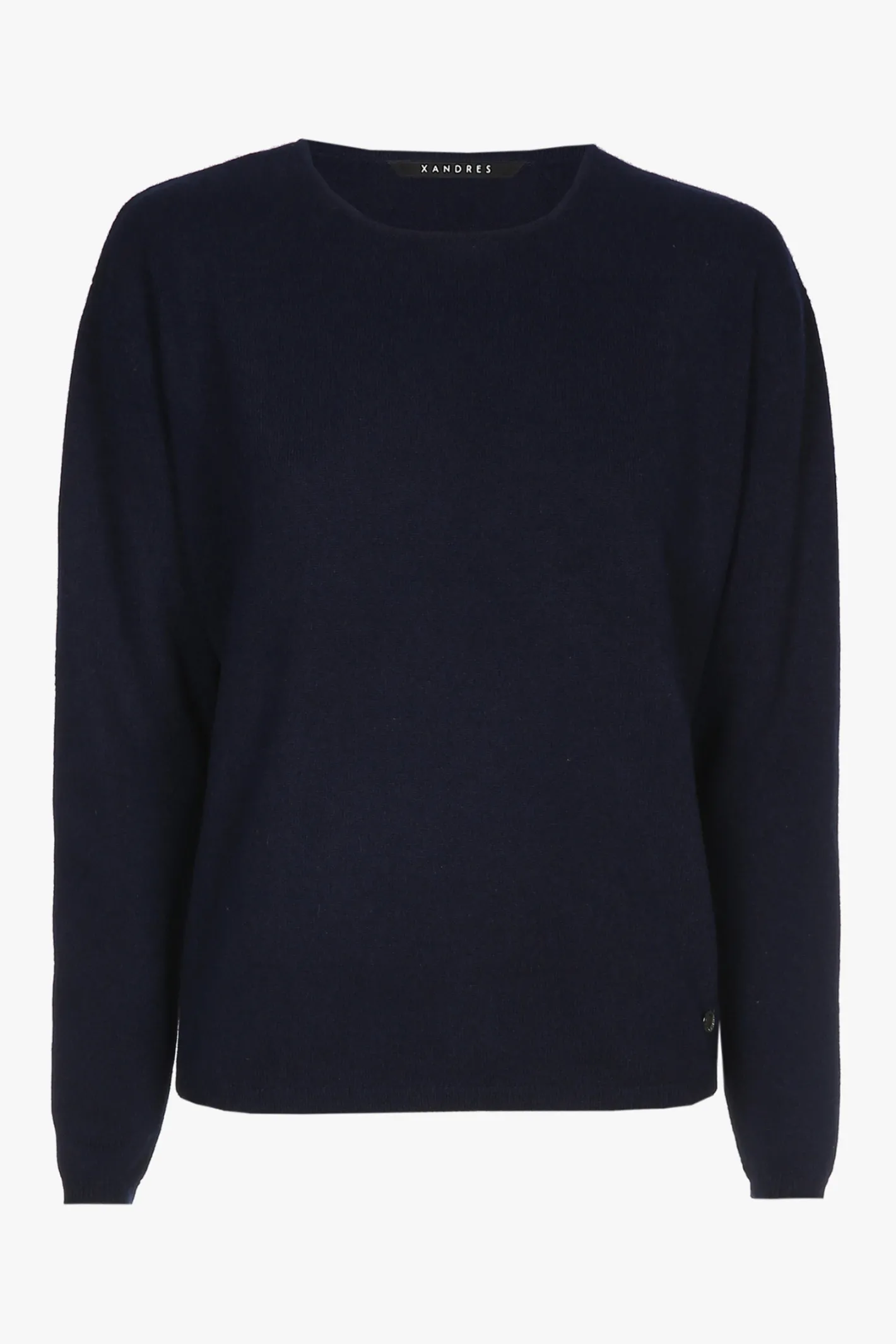 Hot blauwe cashmere pull met ronde hals DAMES Essentials | Truien & Cardigans