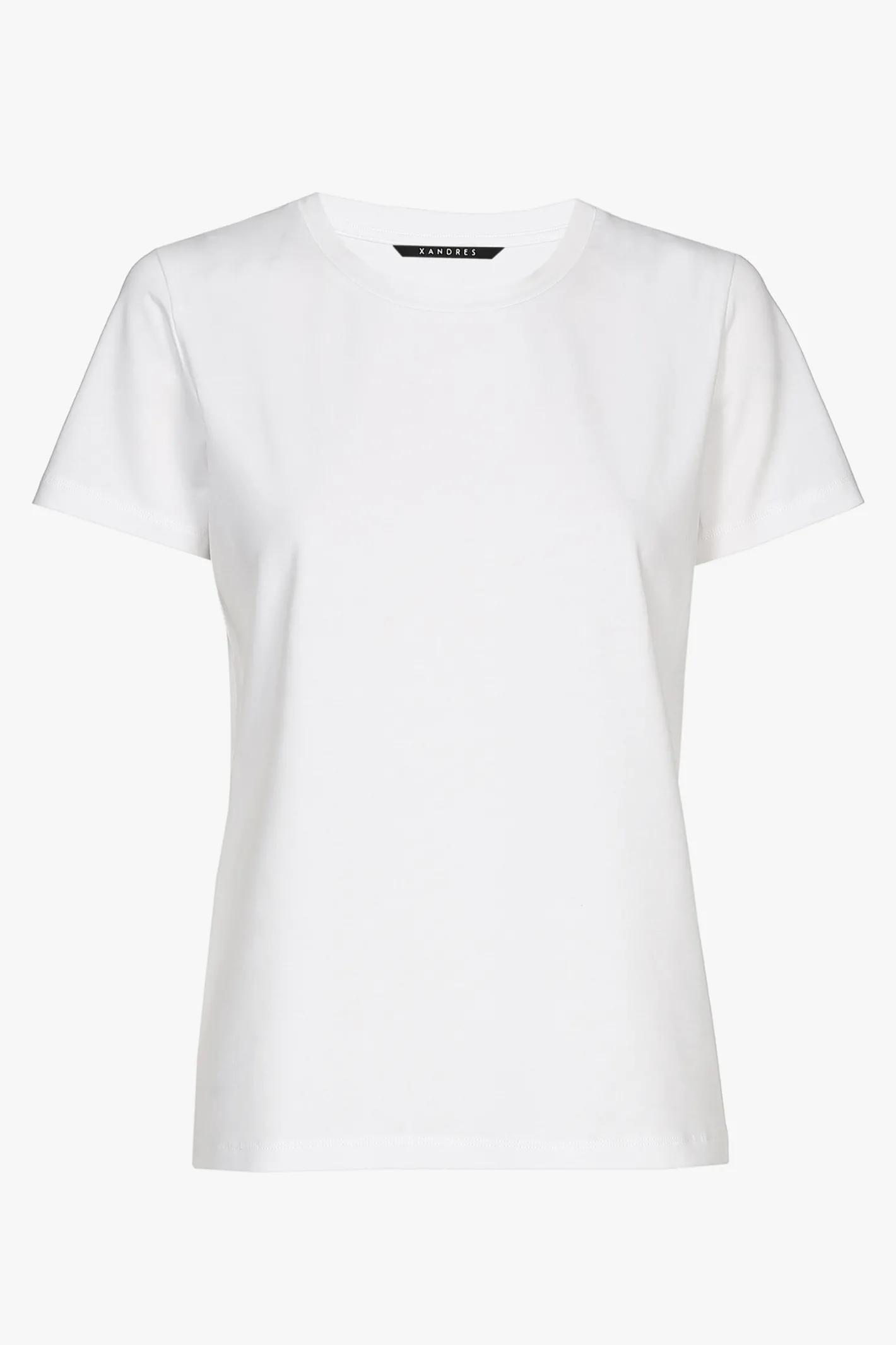 Store Wit T-shirt met ronde hals en korte mouwen DAMES Xandres Plus | Essentials