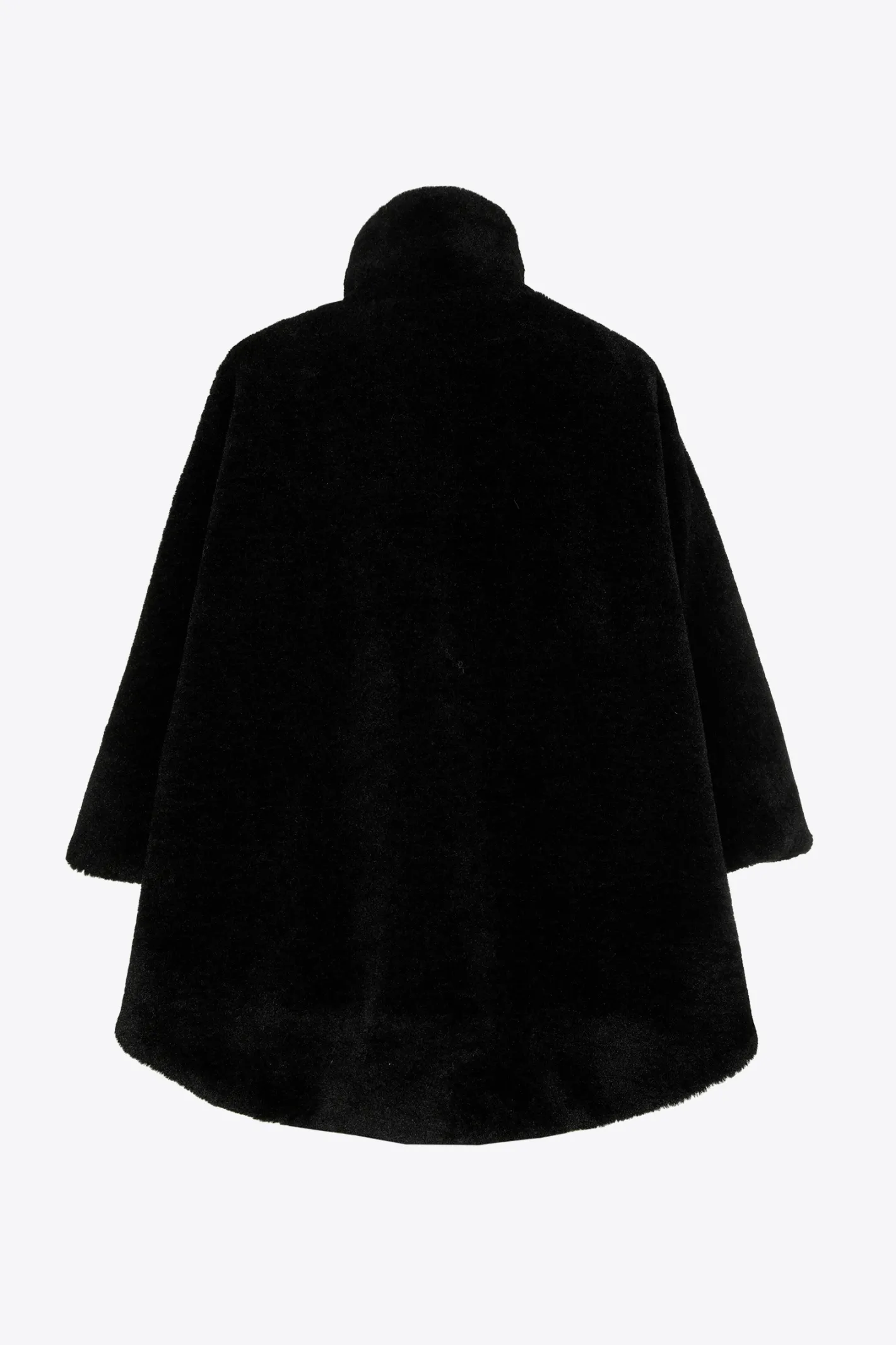 Online Zachte poncho in teddystof DAMES Xandres Plus | Jassen & Mantels